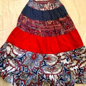 Amazing stretchy super flow boho hippie woman SKIRT super stretch waist XL/1X